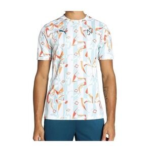PUMA Neymar Jr Creativity Soccer Jersey White Blue Men's Sz‎ M *NEW* 658953-13
